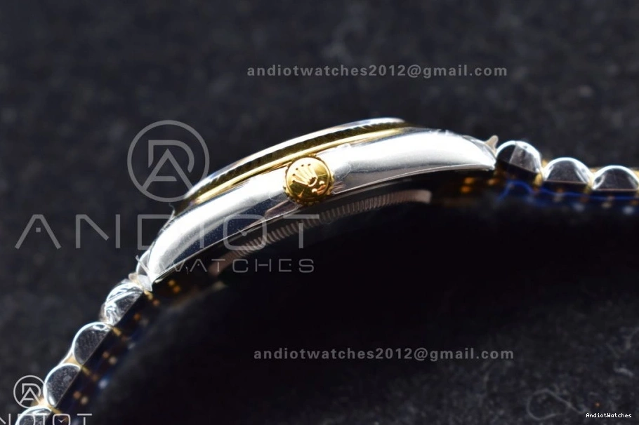 DateJust Bracelet VSF YG Steel 592 SS 904L on Elegant Gold 1:1 Best Jubilee 126231 Textured Edition Dial 36 VS 0705